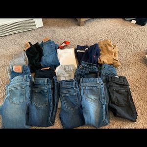 16 pairs of Levi, Old Navy Children’s Place Jeans